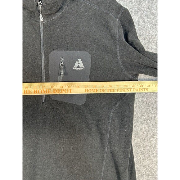Eddie Bauer First Ascent Fleece Shirt Men's XLT Black Pullover 1/2 Zip Outdoor - Picture 10 of 12
